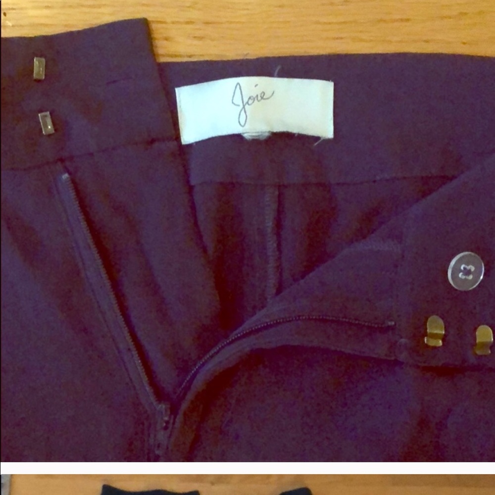 Blue silk trousers from Nordstrom